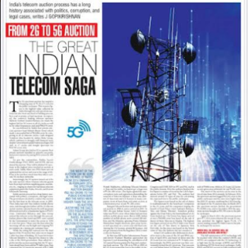 From 2G to 5G auction : The Great Indian Telecom Saga